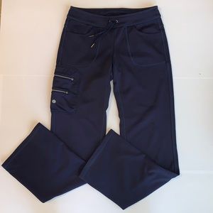 Athleta Navy Blue Straight Leg Trouser Pants Size Medium